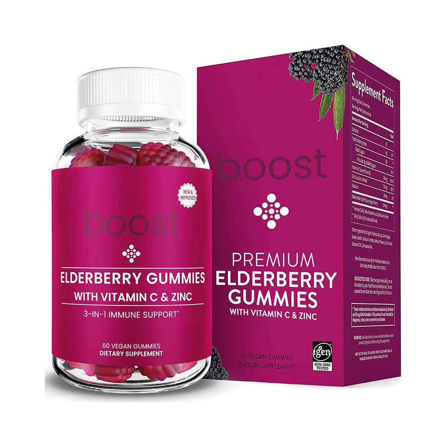 Boost 3 în 1 Gummies Elderberry: sprijin imun zilnic pentru o familie vibrantă și sănătoasă